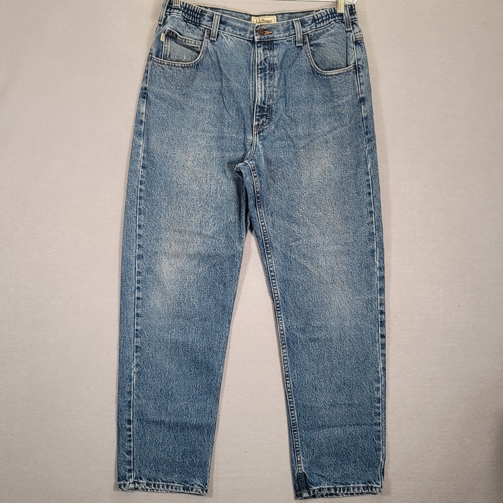 L.L. Bean Light Blue Straight-Leg Jeans